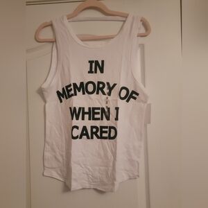 Stylish White Graphic Tank Top